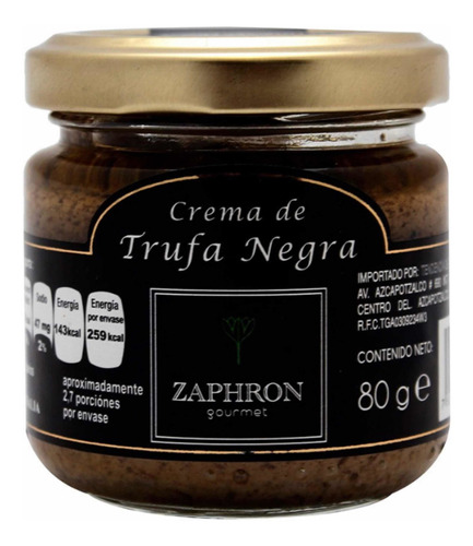 Crema De Trufa Negra Zaphron 80grs
