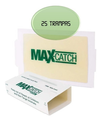 Catchmaster 72mb Trampa Engomada Rata 25 Piezas Con Envío