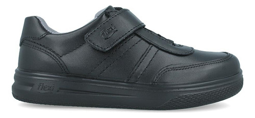 Zapato Escolar Flexi Mocasín Niño Piel Casual Negro 402013