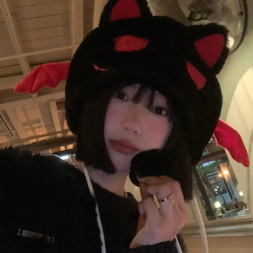 Gorro Unisex Con Orejas De Gato, Cálido, Diseño De Dibujos A