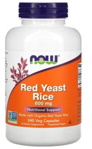 Red Yeast Rice 600 Mg 240 Caps - Now Foods