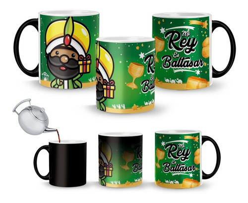 Taza Mágica Reyes Magos Mi Rey Es Melchor/gaspar/baltasar