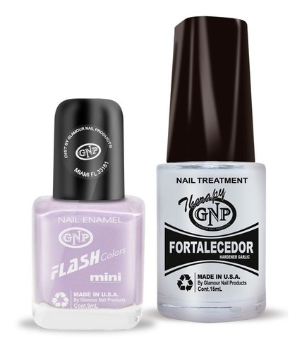 Fortalecedor De Ajo Y Esmalte Gnp 9ml Nro.1 Color Lila