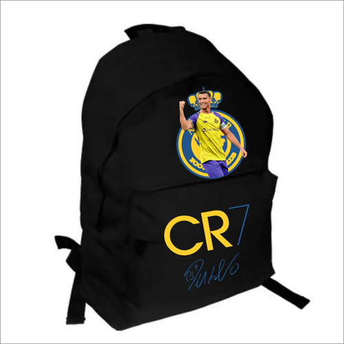 Mochila Negra De Cristiano Ronaldo En Al Nassr Fc