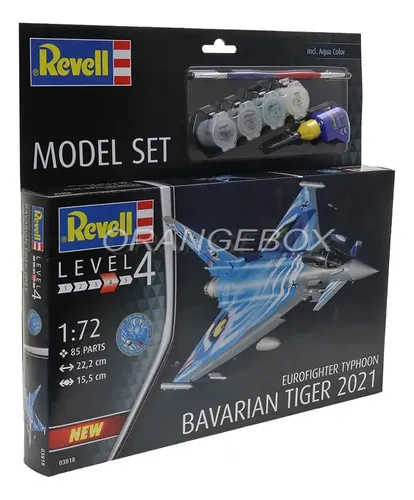 Revell Eurofighter Typhoon - Bavarian Tiger 2021 - Maquette Avion 1/72 - Détails Cockpit