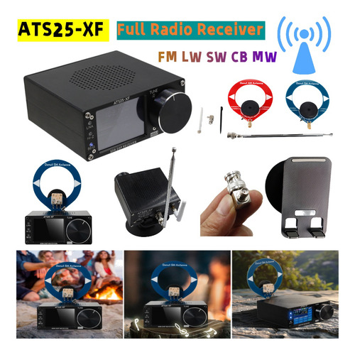 Ats25- Receptor De Radio Completo Fm Lw Sw Cb Mw Wifi Recepi