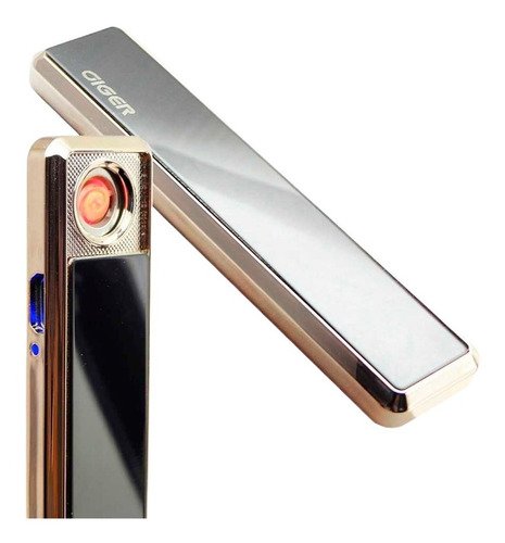 Imagen 1 de 10 de Encendedor Usb Recargable Slider Sin Fuego Varios Colores