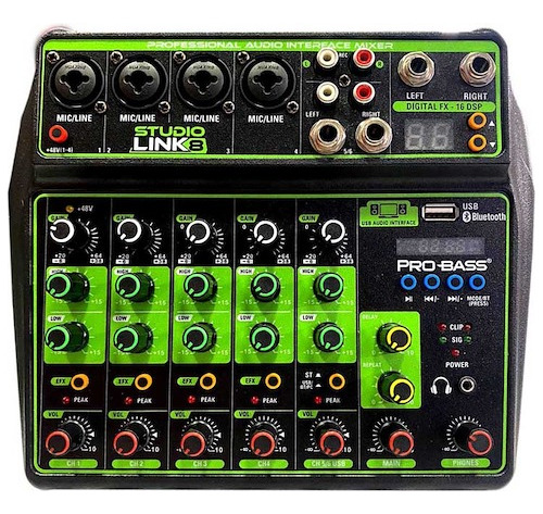 Consola Mixer Pro Bass Studio Link 8