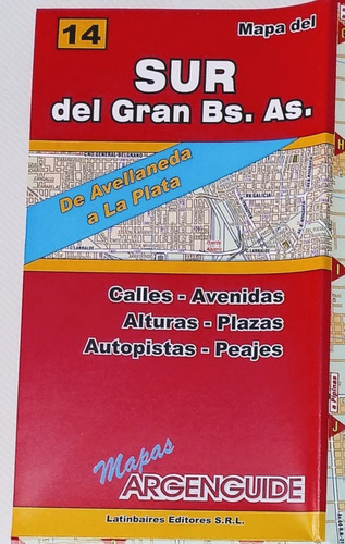 Mapa Del Sur Del Gran Bs. As De Avellaneda A La Plata