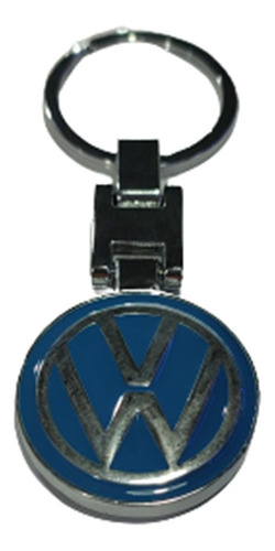 Llavero Cromado Importado De Metal Logo Vw De Ambos Lados