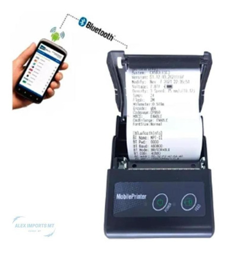 Mini impresora portátil de recibos con tarjeta
