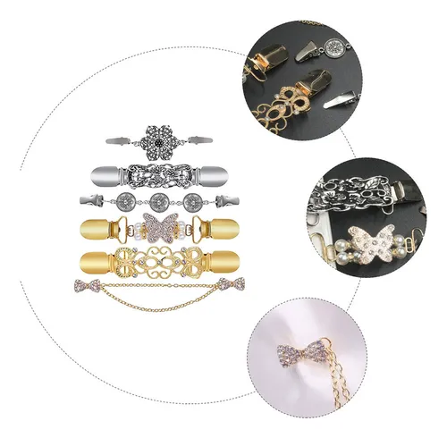 Clips Para Ropa Con Forma De Mariposa, Cárdigan, Cuello, Vin