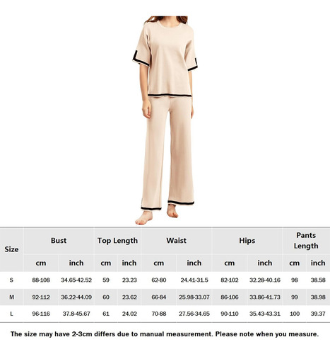 Conjuntos De Suéter For Mujer, Conjuntos De 2 Piezas De Verano For Mujer, Conjunto De Camiseta Y Pantalones Informales De Cintura Alta For Mujer, De