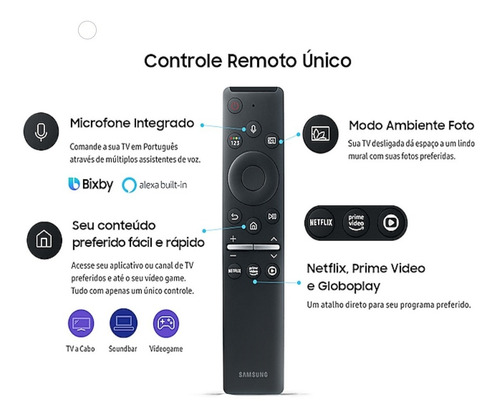 Controle Remoto Samsung C/ Voz 4k Rmcspr1ap1 Bn59-01330d