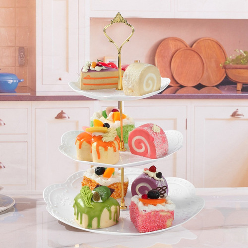 Exhibidor 3 Niveles Soporte Base Para Cupcakes Y Postres