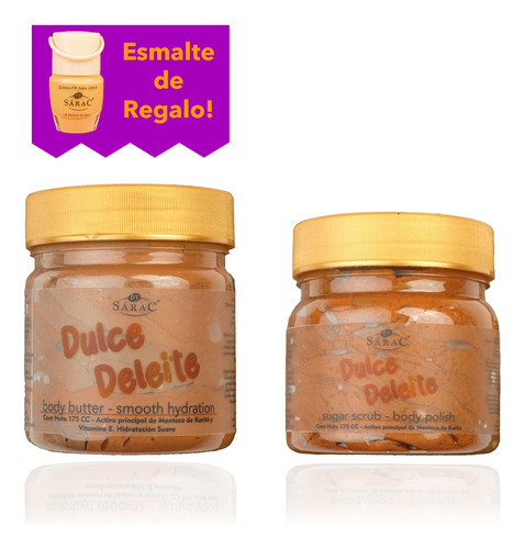 Kit Hidratante Y Exfoliante Body Scrub Dulce De Leche