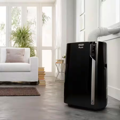 Aire Acondicionado 4 En 1 Portatil 8700 Btu Calenton 30m2 Color Negro
