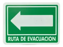 Comprar Señalamiento De Ruta De Evacuacion Izquierda Mate Oficina