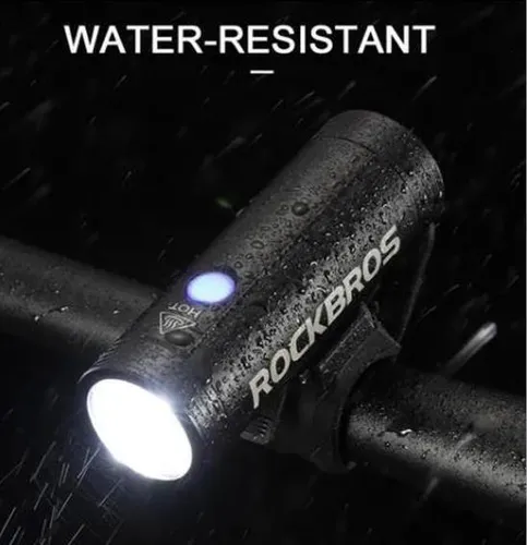 1 Rockbros Luz De Bicicleta De Noche Viaje Fuerte Linterna