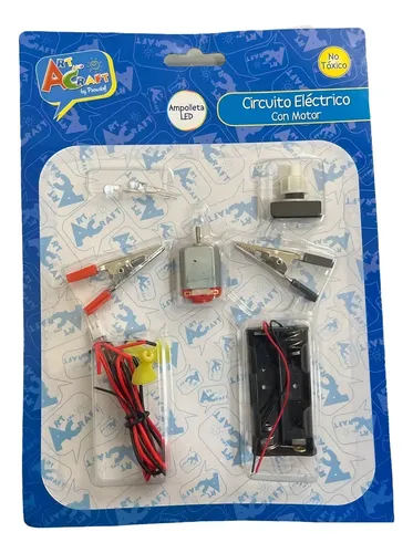 Kit eléctrico colar, set para el colegio, pila petaca 4.5v, interruptor 220v, cable y bombilla Kit eléctrico colar, set para el colegio, pila petaca 4.5v, interruptor 220v, cable y bombilla