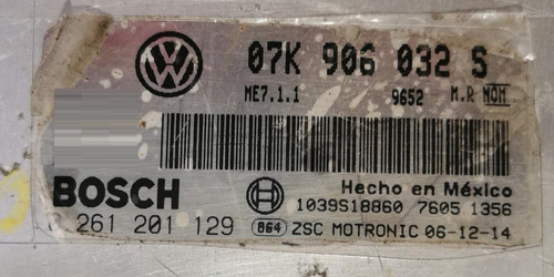 Computadora Jetta Bora 2006-2007-2008 2.5l 07k906032s Libre (Usado)