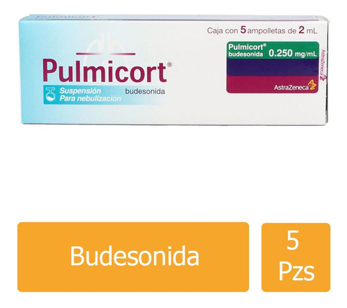 Pulmicort Suspensión 250 Mg / Ml Caja Con 5 Ampolletas De 2