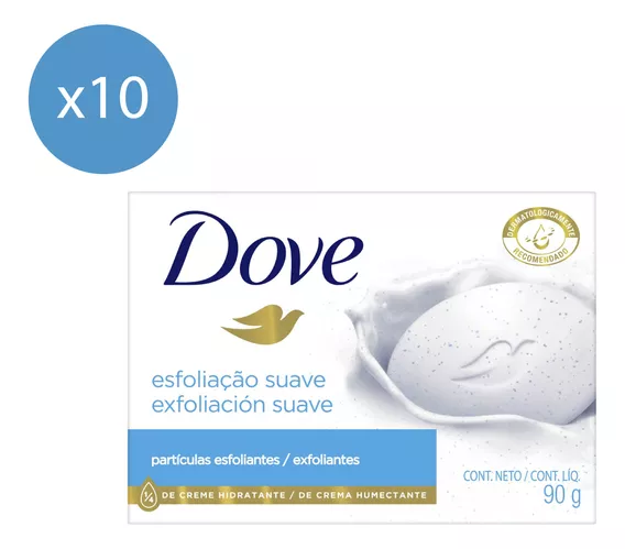 Pack Jabón En Barra Dove Exfoliación Suave 90 Gr