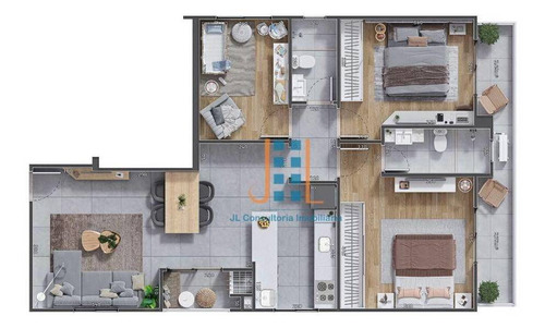 Imagem 3 de 12 de Apartamento 3 Quartos No Novo Mundo. - Ap1447