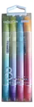 Comprar 4 Marcatextos Doble Punta 8 Colores Papelería Kawaii Chosch
