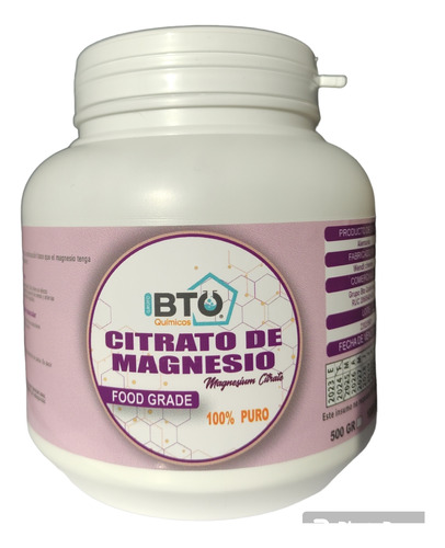 Citrato De Magnesio Fab Alemana Food Grade 1kg