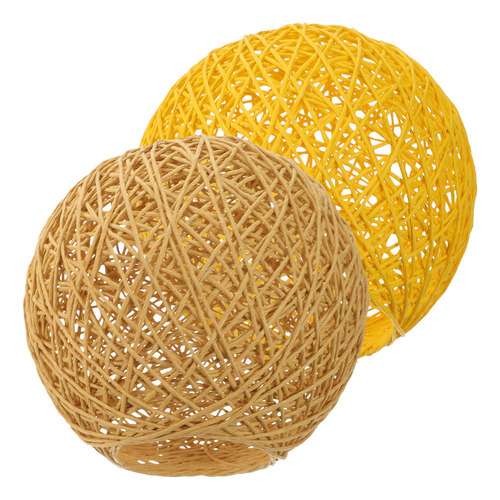 Weave Lamp Shade Takraw Lampshade Ball, 2 Unidades