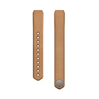 Fitbit Alta, Accesorio De La Venda, Cuero, Camello, Grande