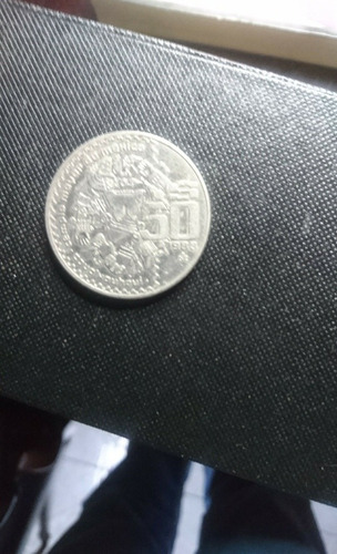 Moneda De Colección De Cincuenta Pesos Templo Mayor 1983 