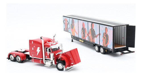 Tráiler Escala 1/64 Peterbilt 389 Mudanza Ac / Dc 69-1063