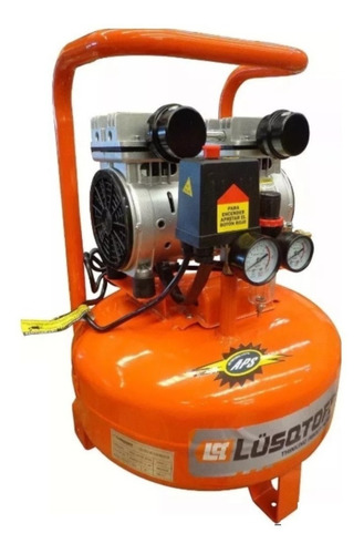Imagen 3 de 10 de Compresor Aire 1hp Sin Aceite Ni Ruido Odontologico Lusqtoff