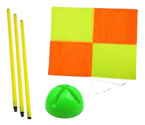 Bandera De Fútbol, Bandera De Campo De Fútbol Y Base Verde D