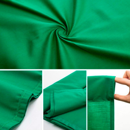 Imagem 2 de 8 de Tecido Chroma Key Fundo Verde Estudio 3x5 Lateral Overlock