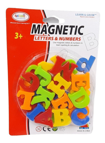 Letras Magneticas Mayusculas 3 Cm De Colores Magictoys