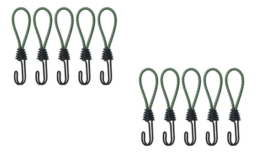 10x Correas De Con Ganchos, Mini Correas De, Ganchos Verde
