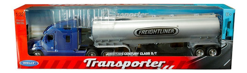 Camion Trailer Sisterna Freightliner Century Class S/t 1:32 Color Azul