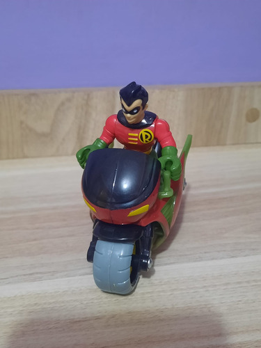 Robin Com Moto Batman Dc Super Friends Imaginext