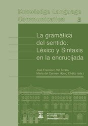 Libro La Gramatica Del Sentido: Lexico Y Sintaxis  De Horno