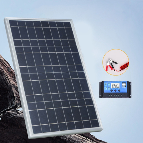 Kit Completo De Paneles Solares Crystally-12v, Portátil, 30