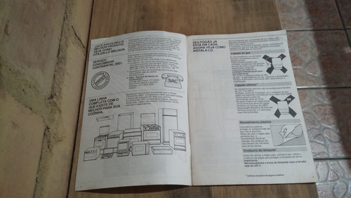 Manual Geral Catálogo Continental Fogão 2001 (Usado)