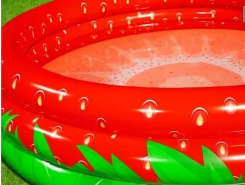 Piscina Inflable Diseño Frutilla Juegos Infantil Baño Bebes