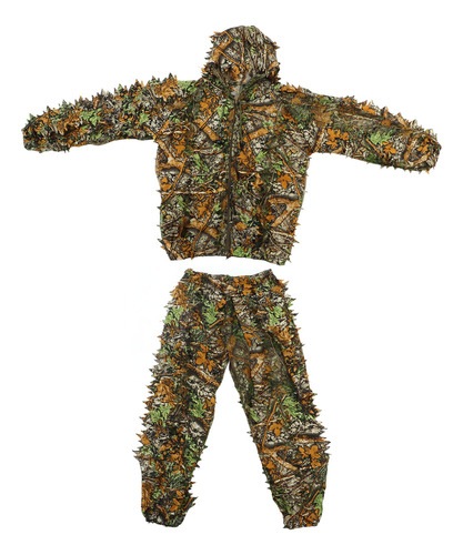 Traje De Camuflaje Para Niños De Poliéster Y Nylon, Talla Li