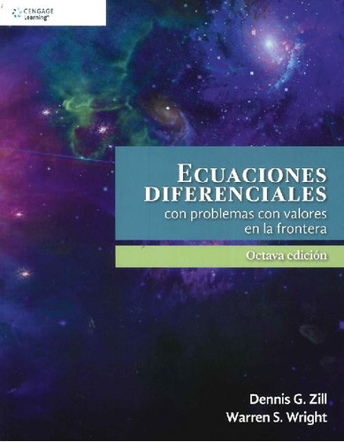 Libro Ecuaciones Diferenciales De Dennis G. Zill, Warren S.