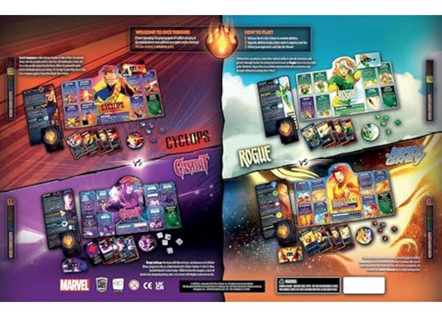 Marvel X-men Dice Throne Box 2, Caja De 4 Héroes