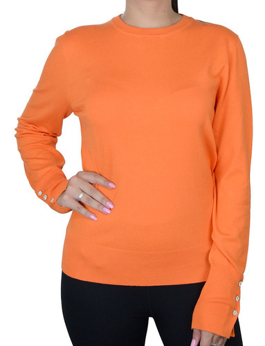 Blusa Feminina Dudalina Ml Tricot Laranja - 66020