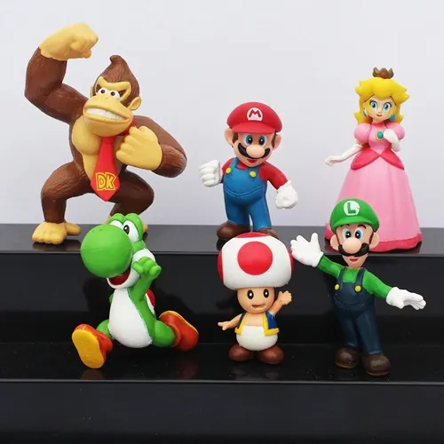 Figuras De Mario Bros Y Sus Amigos 6 Piezas